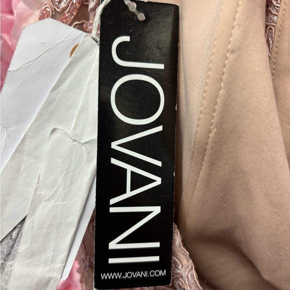 Jovani 00617 size 12 mauve off the shoulder long dress NWT - Picture 7 of 7